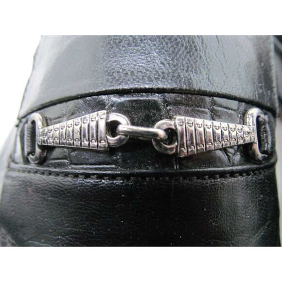 C A Anthony Italy Mens Black Leather Captoe Horsebit Loafers Size US 13 EUR 46 - Picture 7 of 16